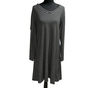Gap‎ black striped dress size XL